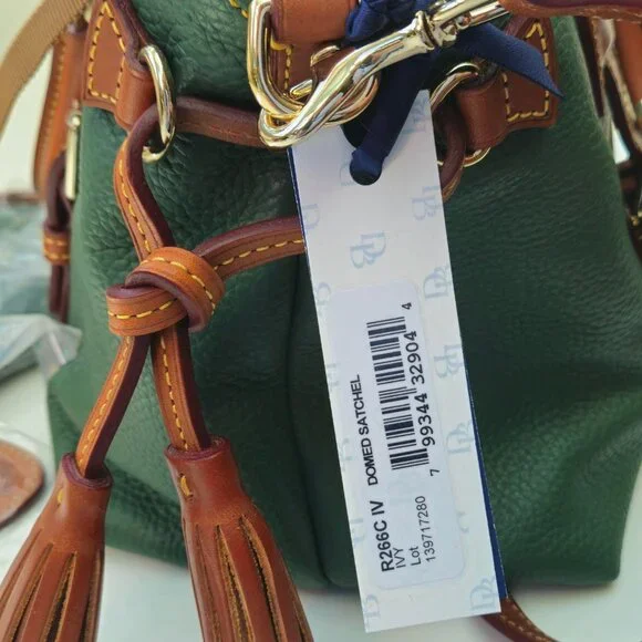 Dooney & Bourke Pebble Leather Domed Satchel - Picture 5 of 15